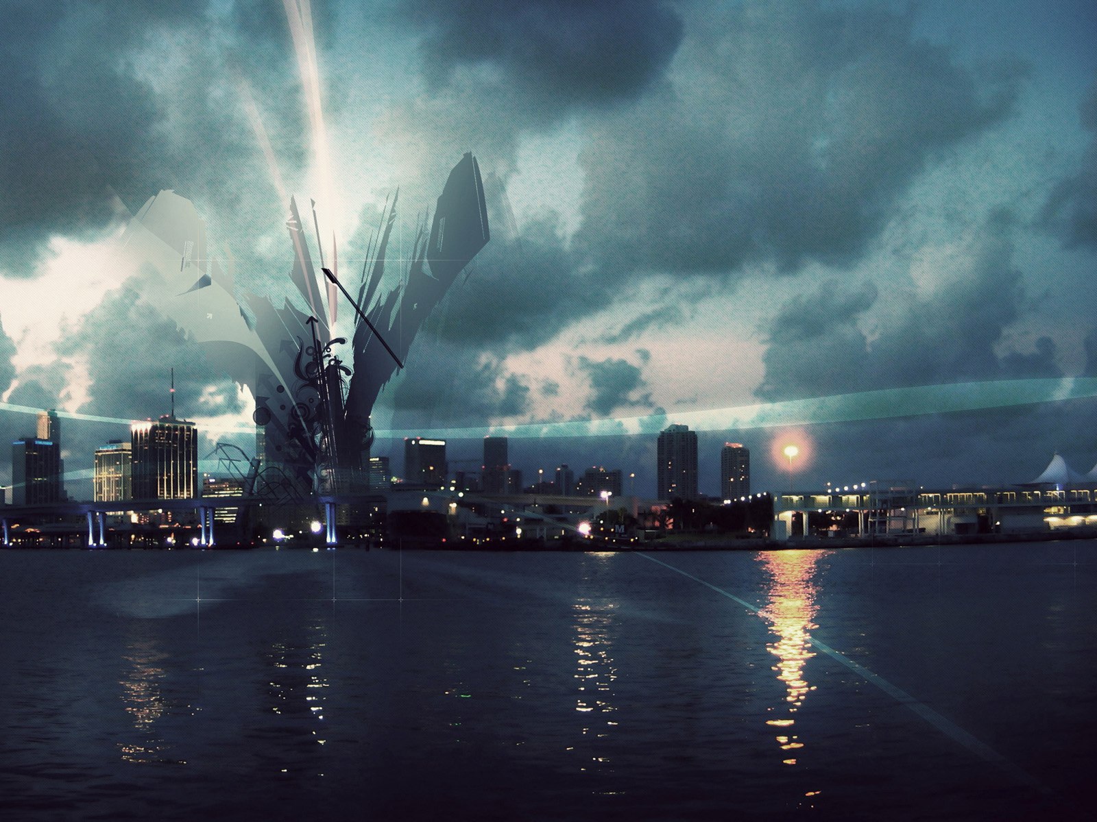 Landscape Photo Minipulation - Windows Xp Black Edition 2010 - HD Wallpaper 