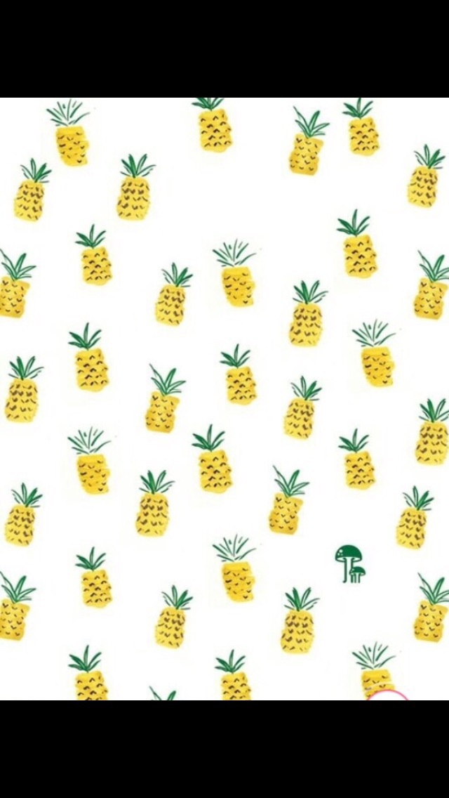 Wallpaper, Pineapple, And Background Image - Pineapple Pattern Background Hd - HD Wallpaper 