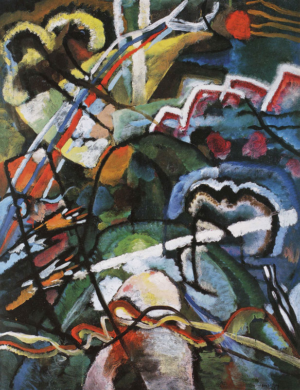 Wassily Kandinsky, Sketch I For Painting With White - Wassily Kandinsky Sketch For Painting With White Border - HD Wallpaper 