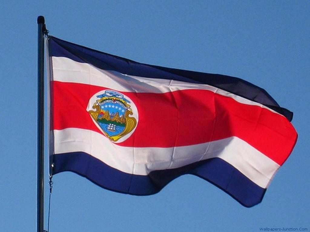 Costa Rica Flag - HD Wallpaper 