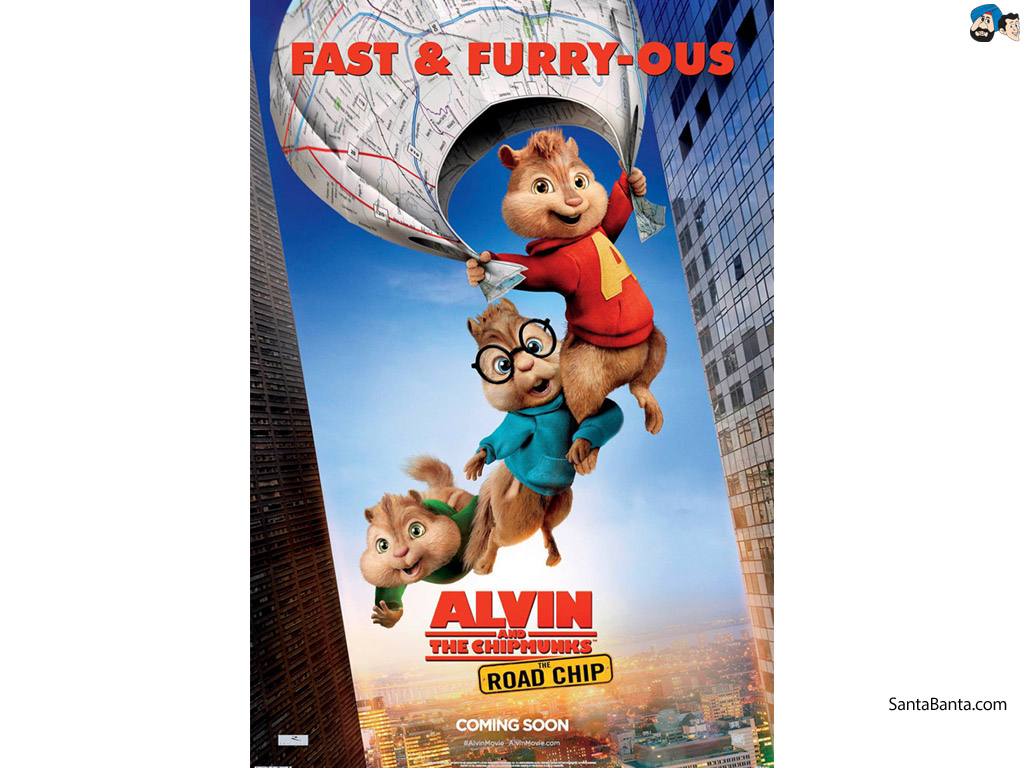 Alvin And The Chipmunks The Road Chip - Alvin And The Chipmunks Iv The Road Chip 2015 - HD Wallpaper 