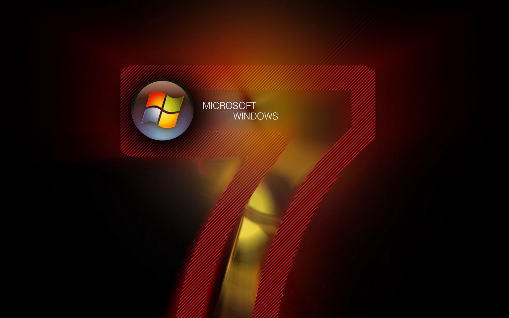 Wallpaper Windows 7, Microsoft, Red, Logo, Black - Windows 7 Wallpaper Hd - HD Wallpaper 