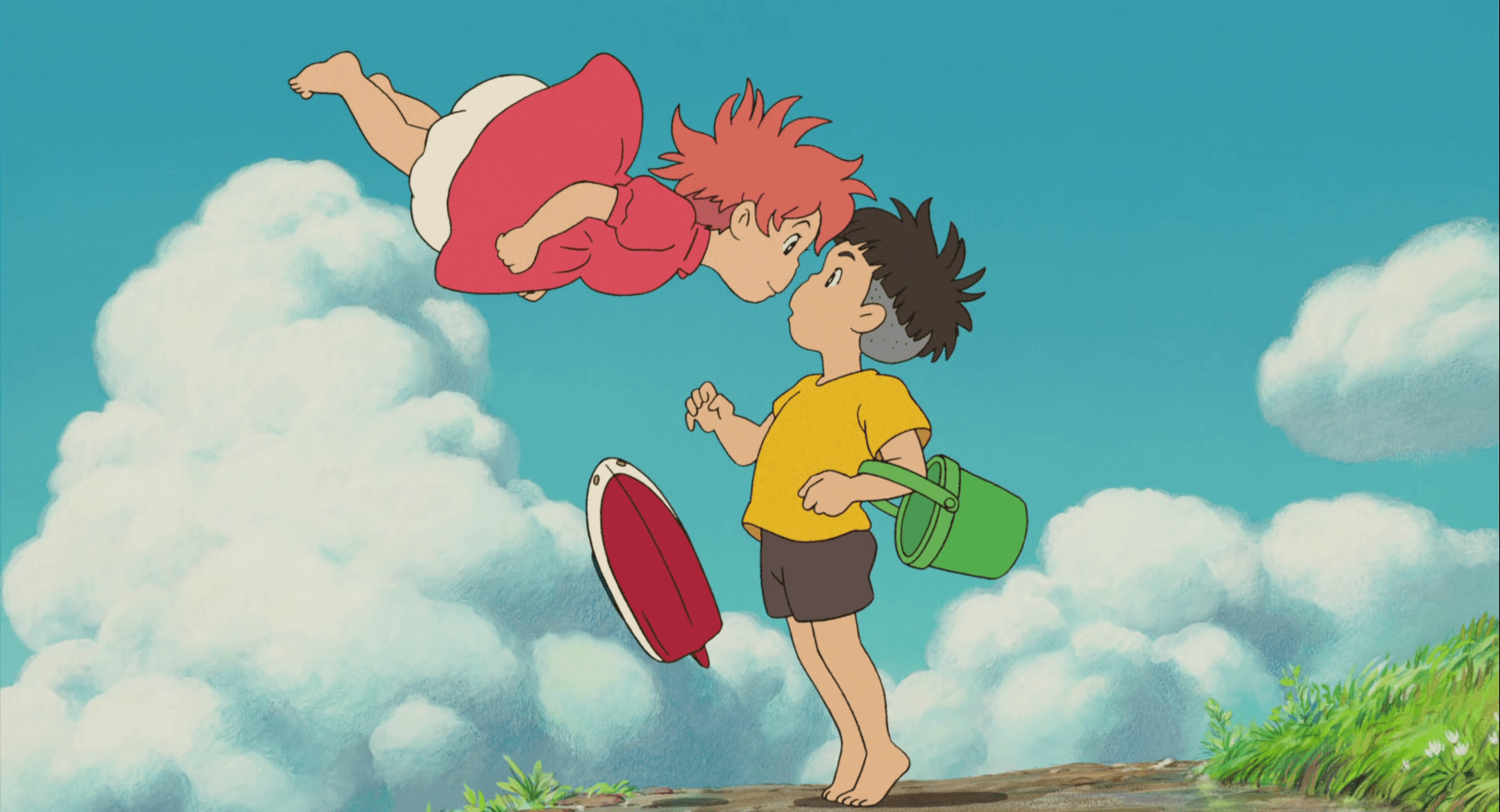 Ponyo And Sosuke - HD Wallpaper 