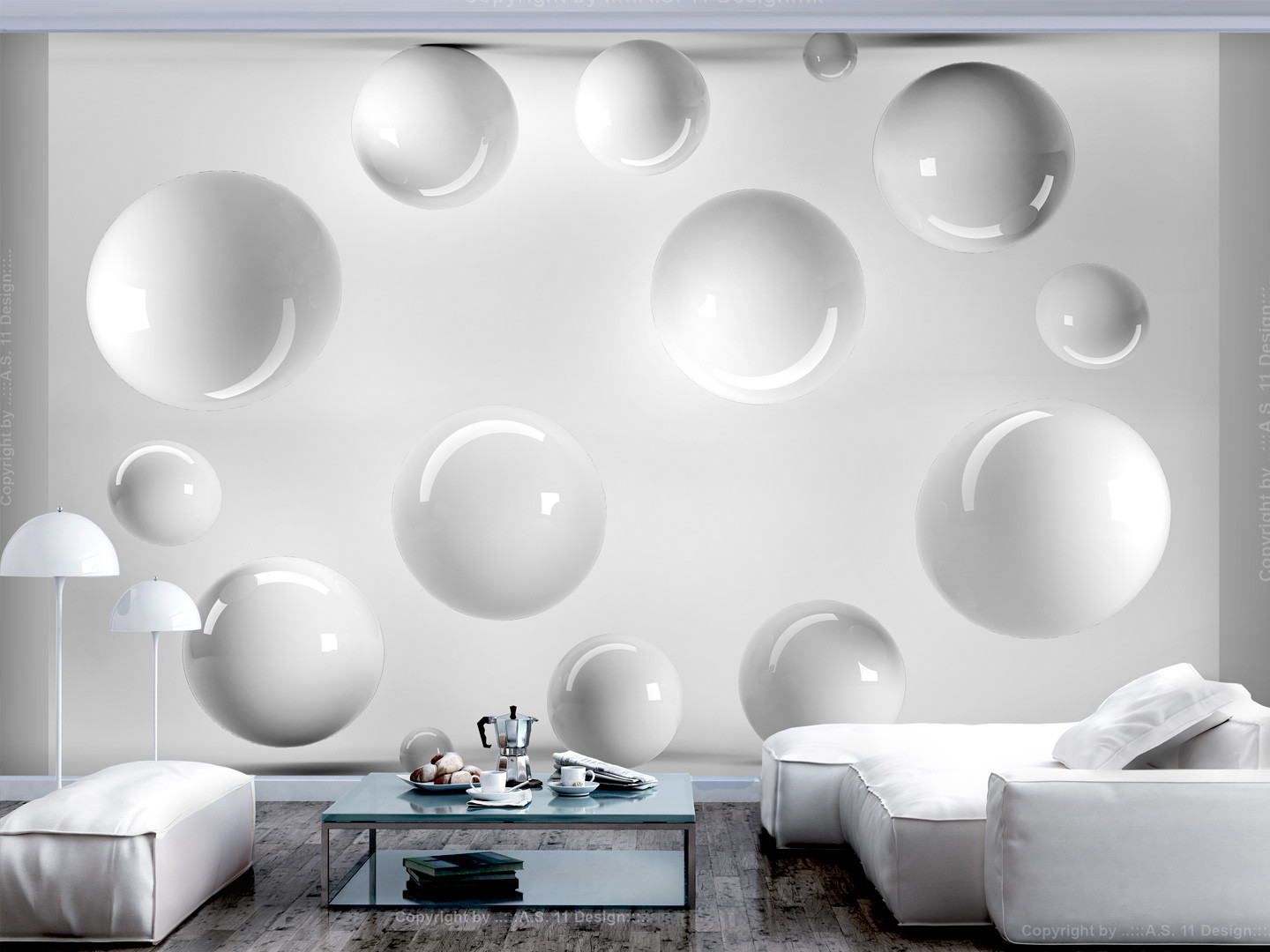 Photo Wallpaper Balls - Papier Peint 3d - HD Wallpaper 