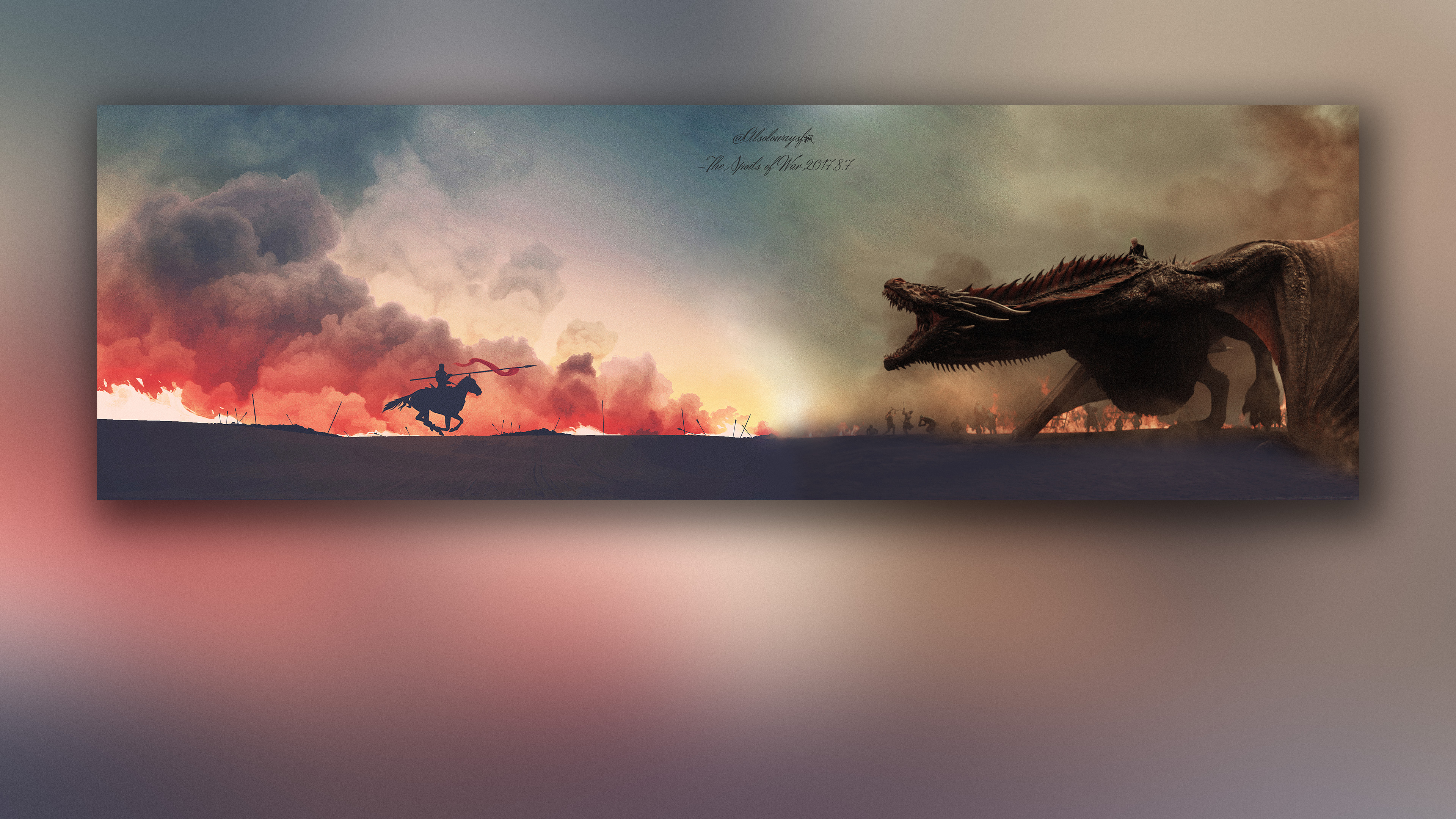 Game Of Thrones Jaime Dragon - HD Wallpaper 