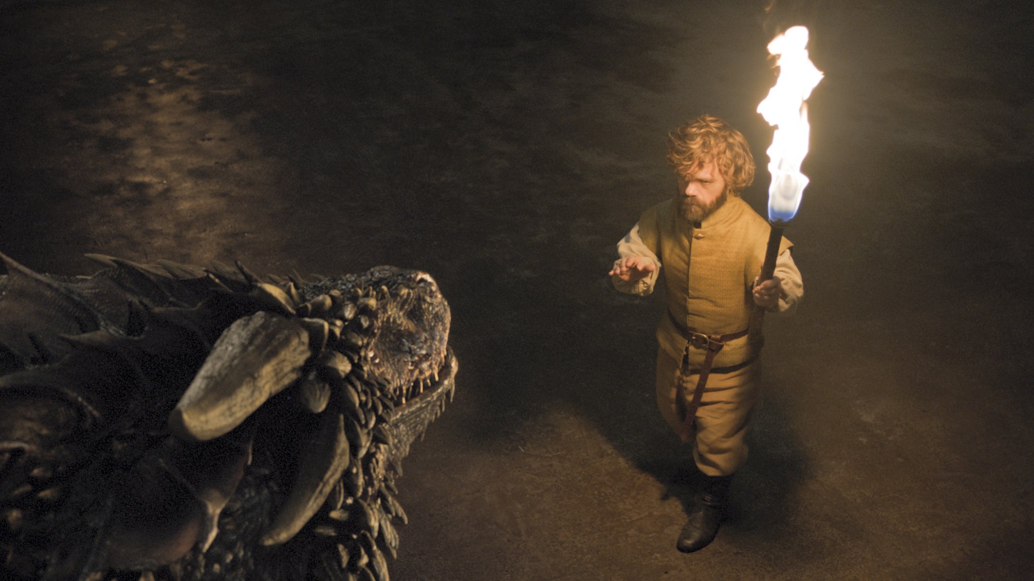Tyrion Lannister Touches Dragon - HD Wallpaper 