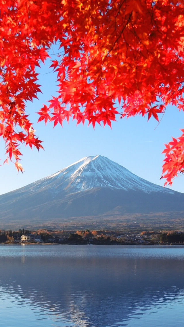 Free Mountain Autumn Wallpapers - Fuji Mountain Wallpaper Iphone - 640x1136  Wallpaper 