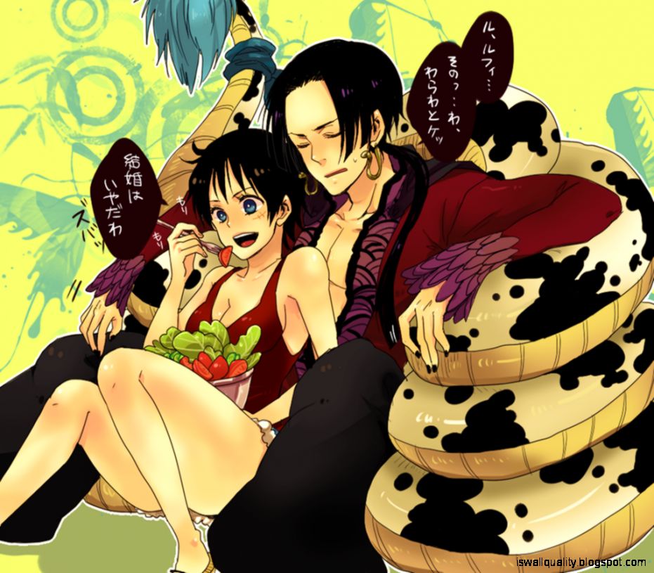 Hancock luffy boa and One Piece: