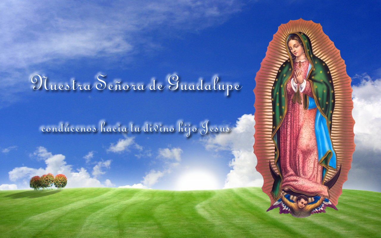 Wallpapers Virgen De Guadalupe - Virgen De Guadalupe Paisaje - HD Wallpaper 