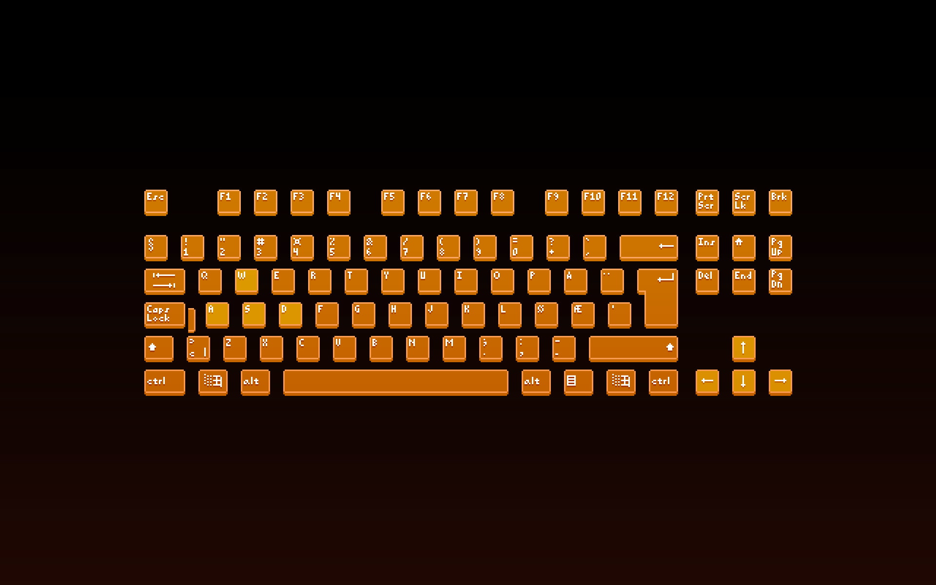 Computer Gaming Keyboard Vector - HD Wallpaper 