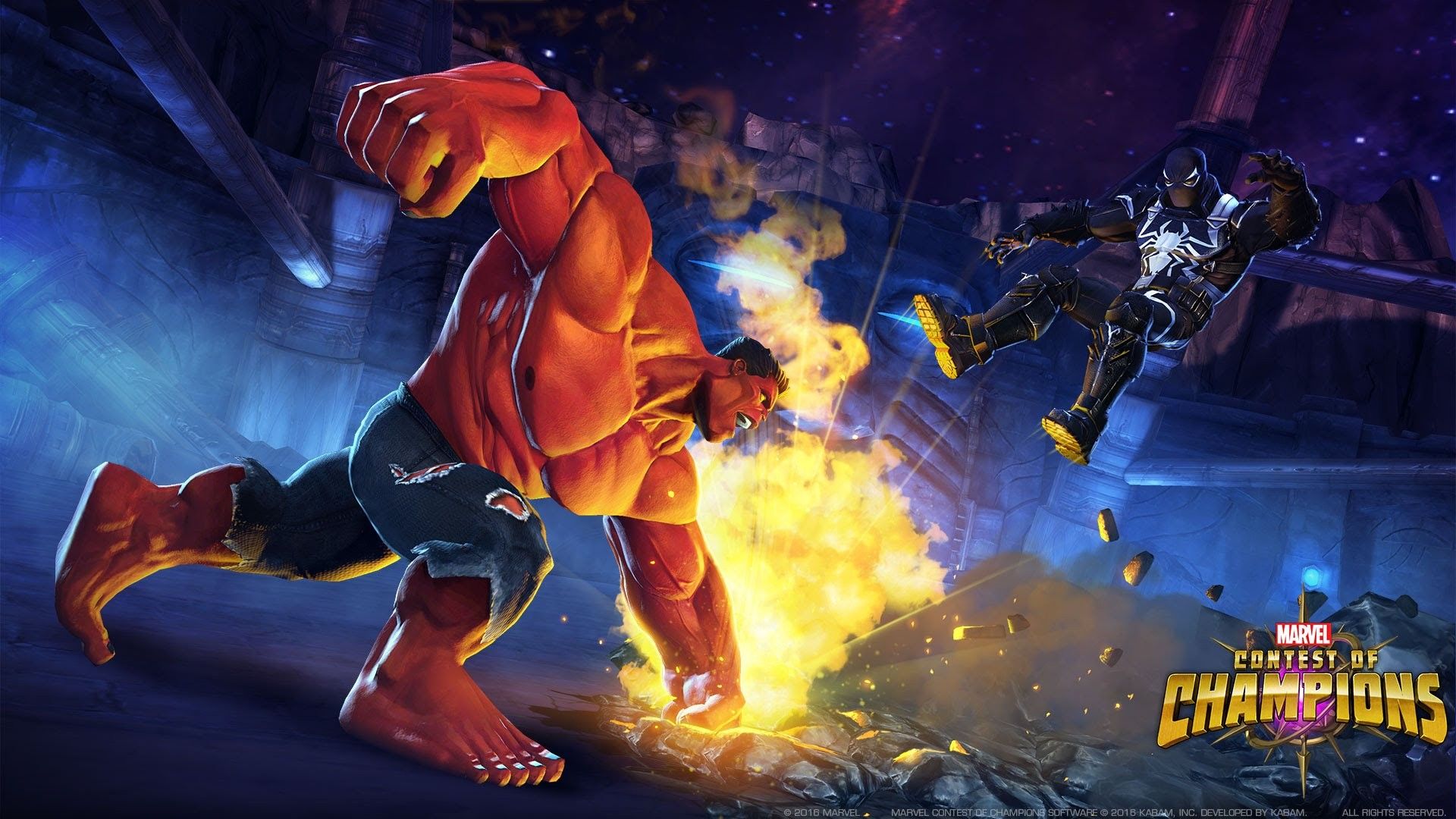 Contest Of Champions Red Hulk - HD Wallpaper 