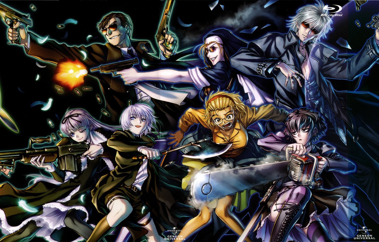 Photo Wallpaper Gun, Shot, Black Lagoon, Machine, Nun, - Black Lagoon Art Roberta - HD Wallpaper 