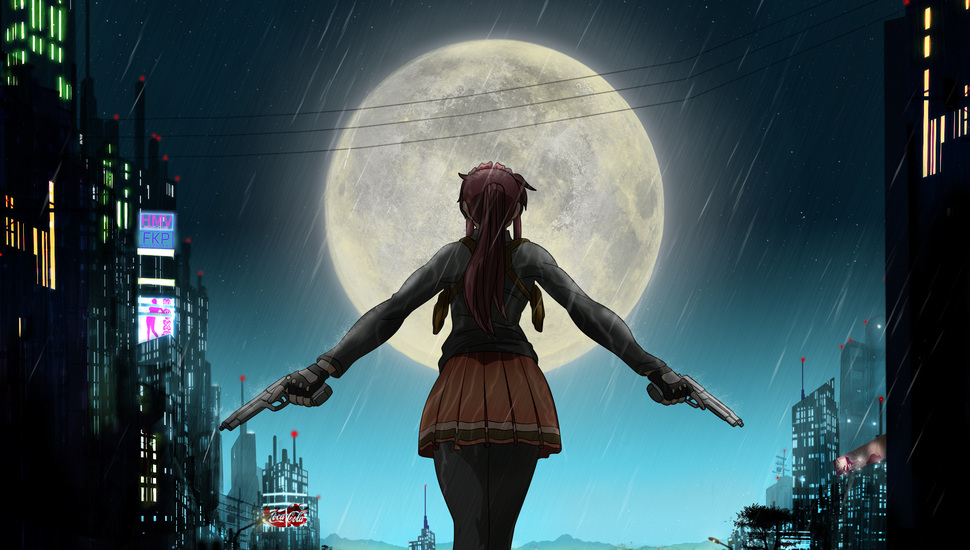 Pirates Of The Black Lagoon, Revy, Cry, Black Lagoon - Black Lagoon - HD Wallpaper 