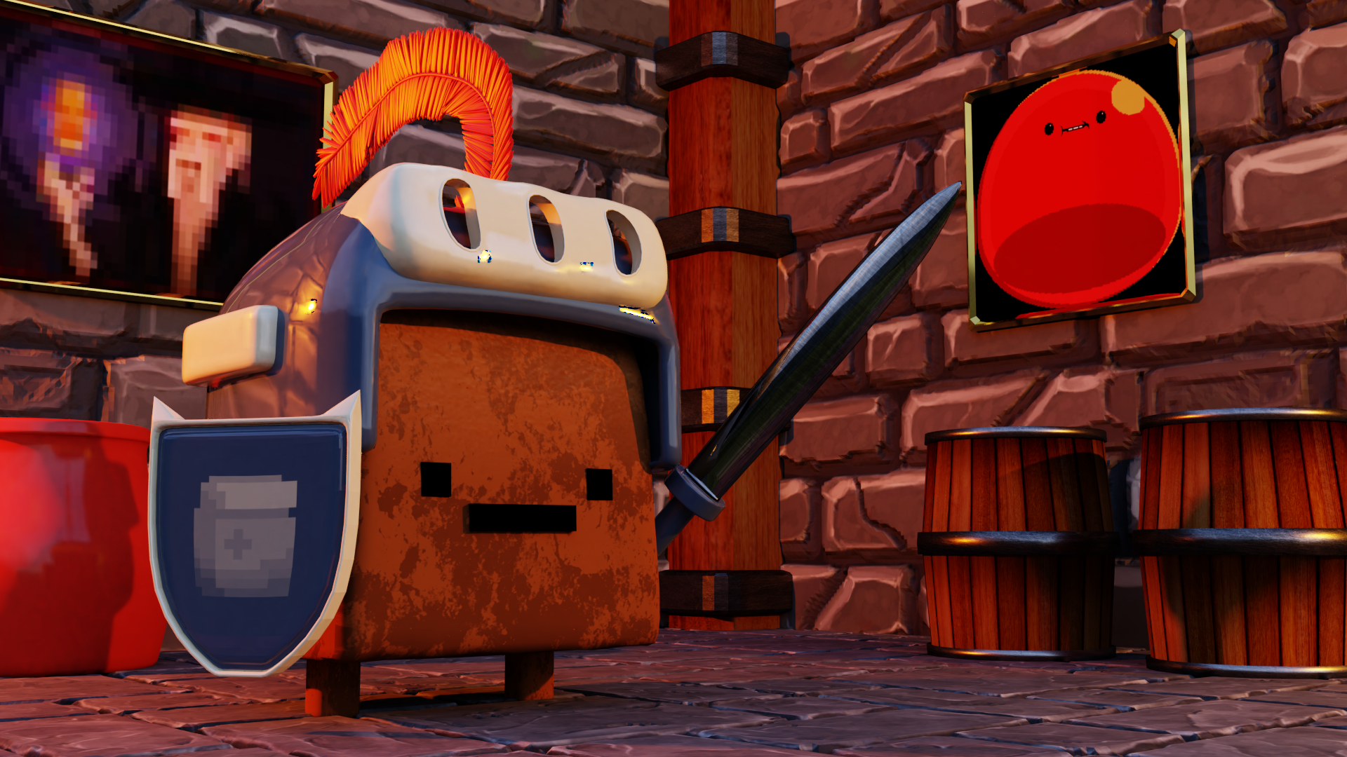 Enter The Gungeon Red - Enter The Gungeon Junkan - HD Wallpaper 