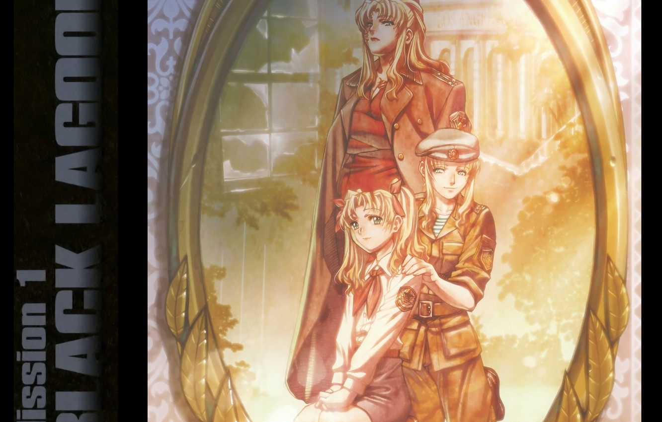 Photo Wallpaper Black Lagoon, Takes, Art, Military - Пираты Черной Лагуны Балалайка - HD Wallpaper 