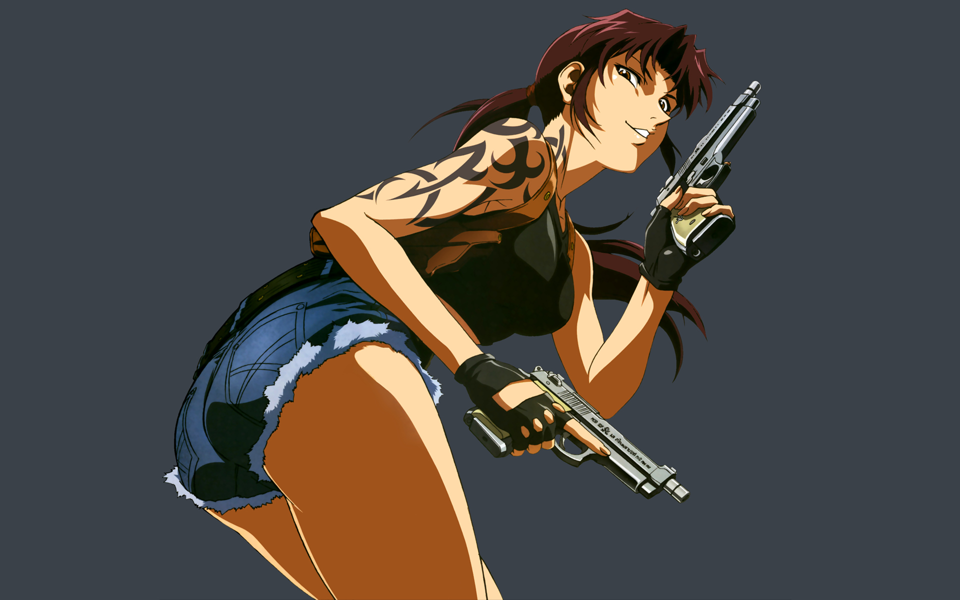 Black Lagoon Gun Revy Weapon - HD Wallpaper 