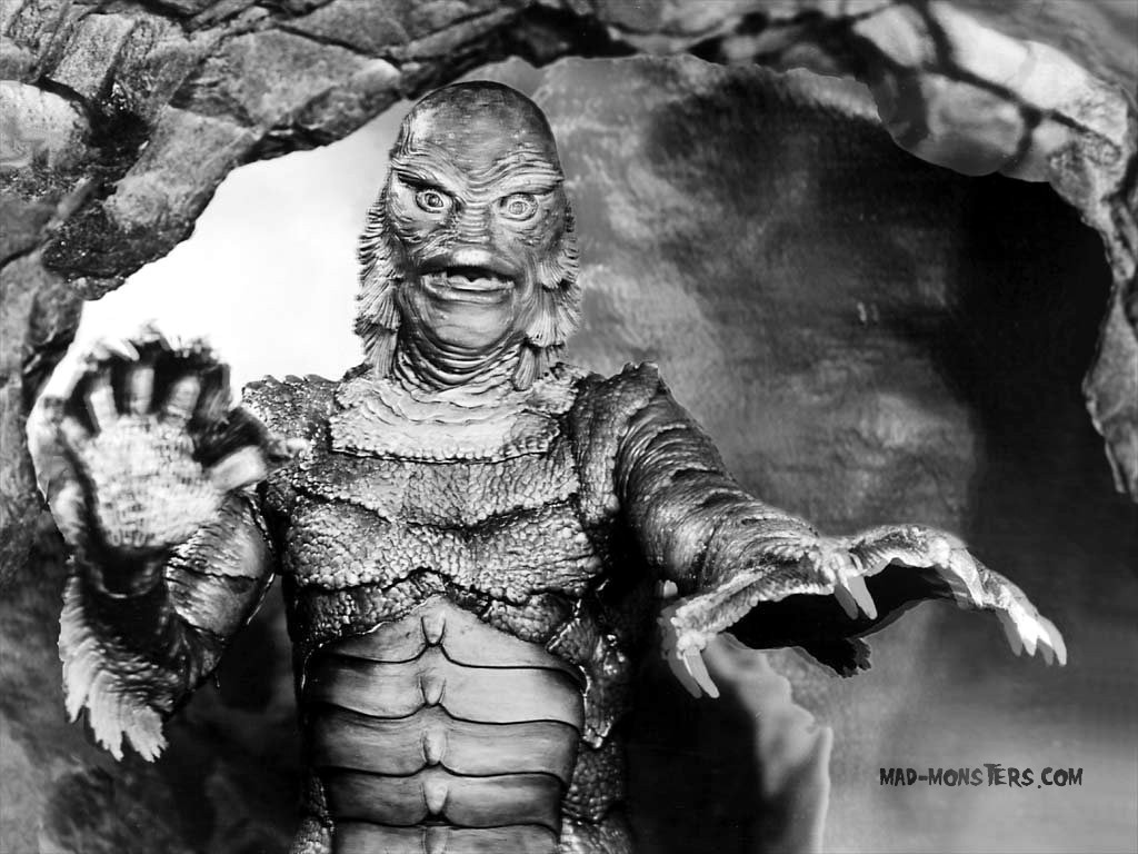 Creature From The Black Lagoon - Swamp Monster Old Movie - HD Wallpaper 