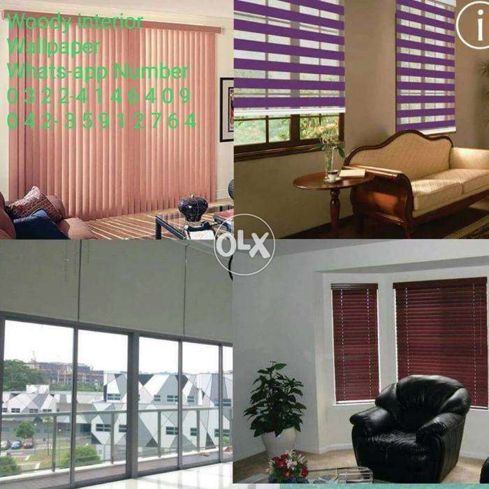 Wallpaper In Lahore Window Blinds Vinyl Floor - Vertical Blinds - HD Wallpaper 