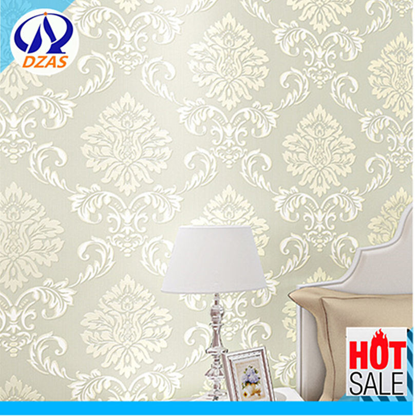 Luxury European Style Environmental Protection Stereo - European Floral Wallpaper Embossed - HD Wallpaper 