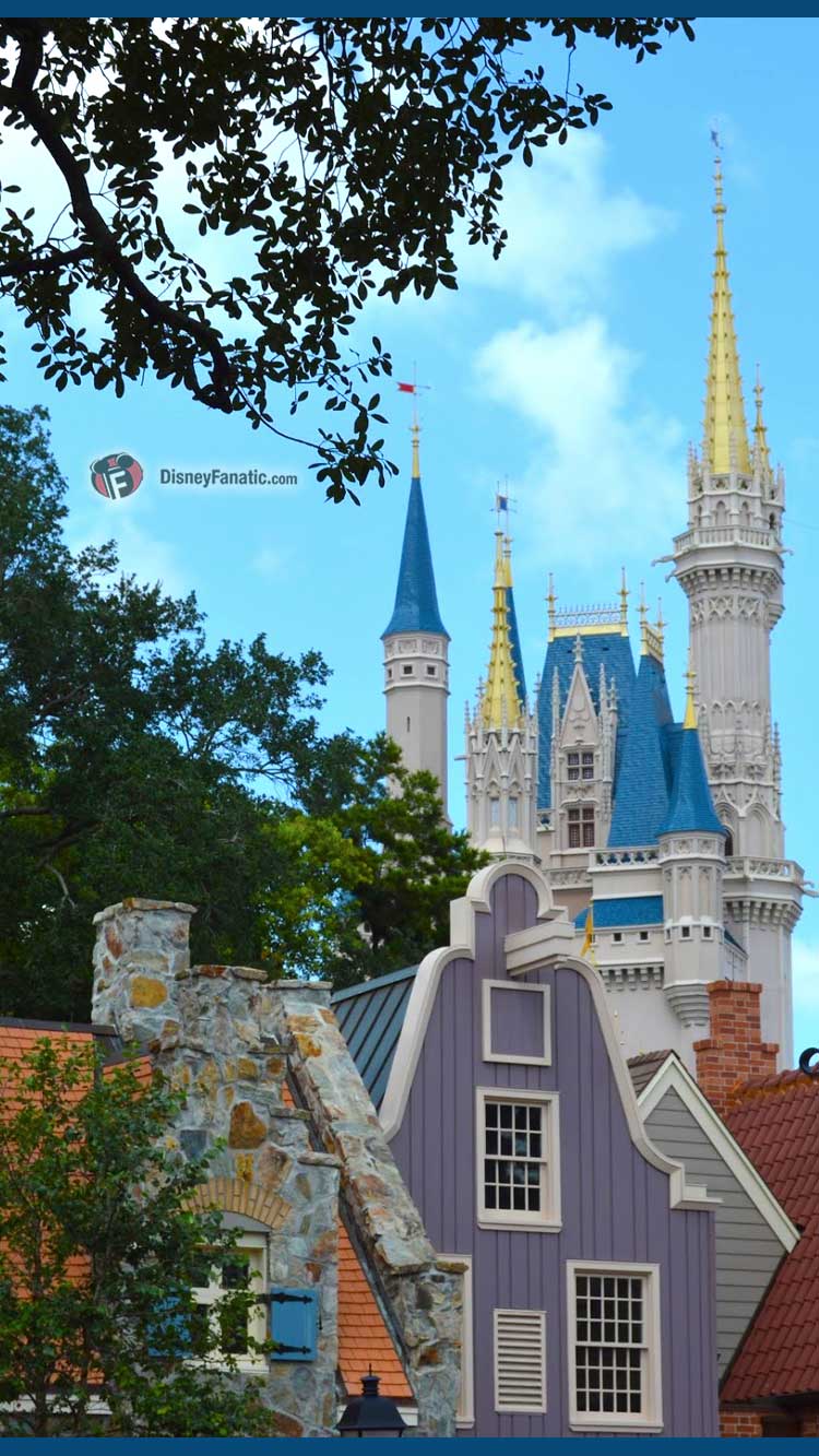 Cinderella Castle Liberty Square - HD Wallpaper 