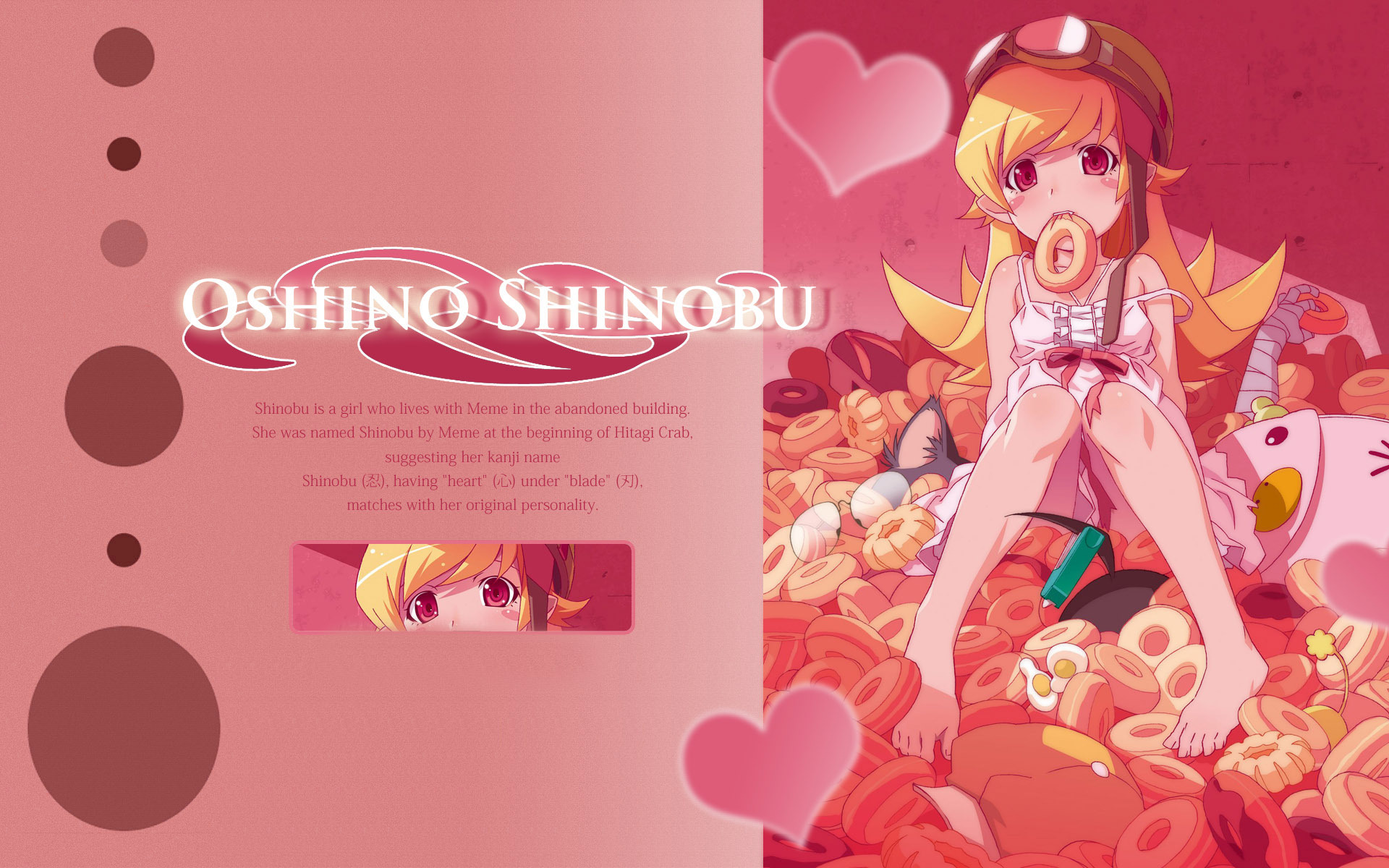 Oshino Shinobu - Monogatari - 物語 シリーズ 壁紙 Pc - HD Wallpaper 