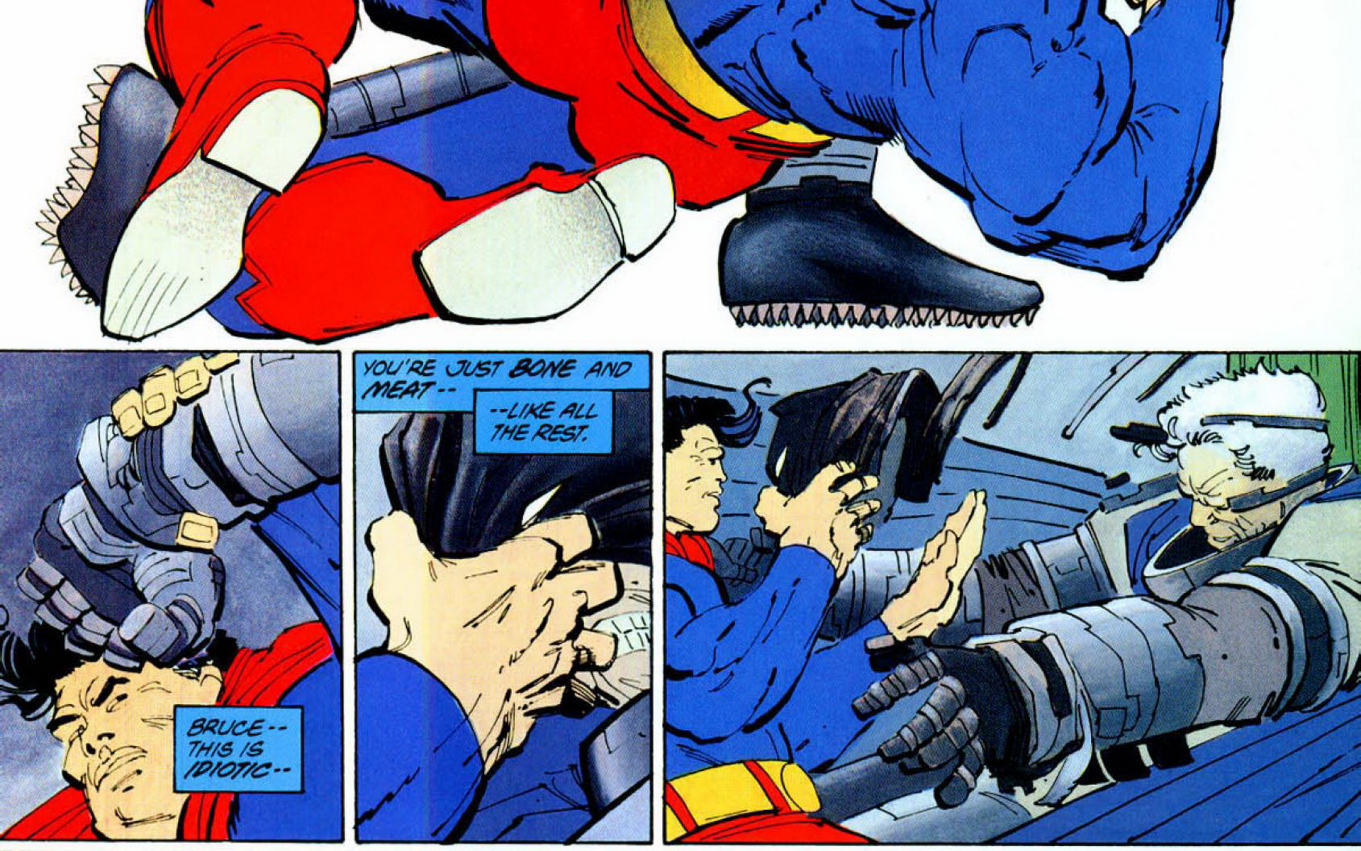 Batman The Dark Knight Returns Superman - HD Wallpaper 