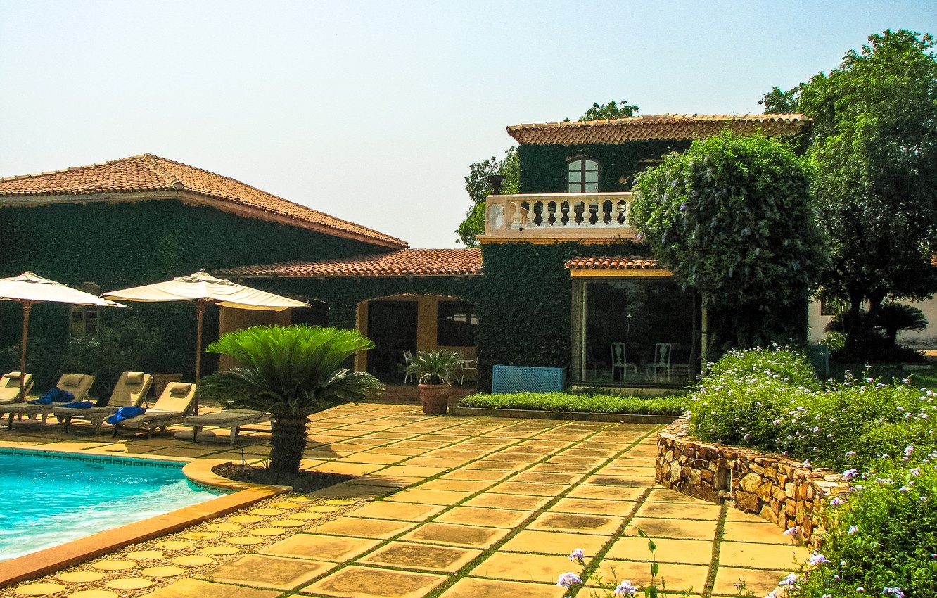Photo Wallpaper Villa, Pool, Luxury Villa, South Ghana - Real Estate Broker - HD Wallpaper 