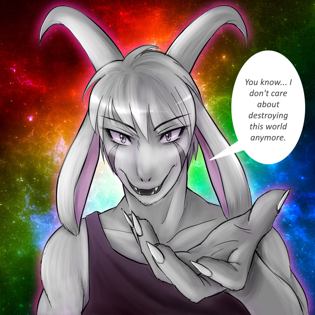 Asriel Dreemurr First Painted Attempt The Background Asriel Baphomet 1024x1024 Wallpaper Teahub Io
