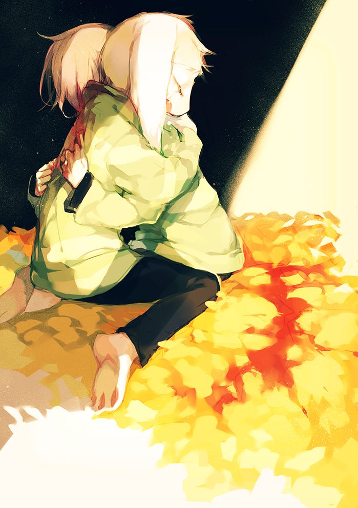 Asriel X Chara Fan Art 699x992 Wallpaper Teahub Io