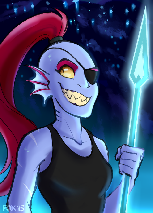 Undertale Undyne Por Mistrel Zorro, Fox D9hq7uz - Undertale Undyne - HD Wallpaper 