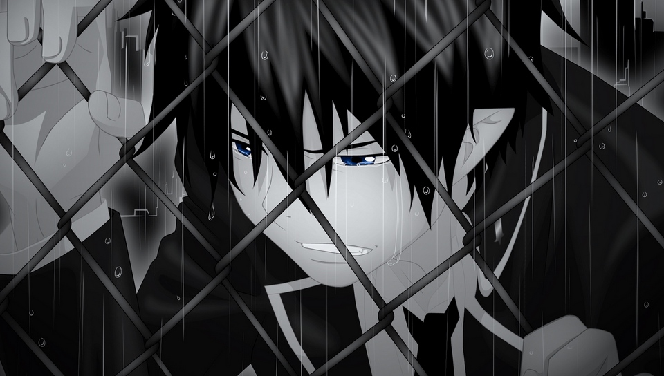 Wallpaper Ao No Exorcist, Rin Okumura, Guy, Brunette, - Anime 4k Wallpaper Sad - HD Wallpaper 