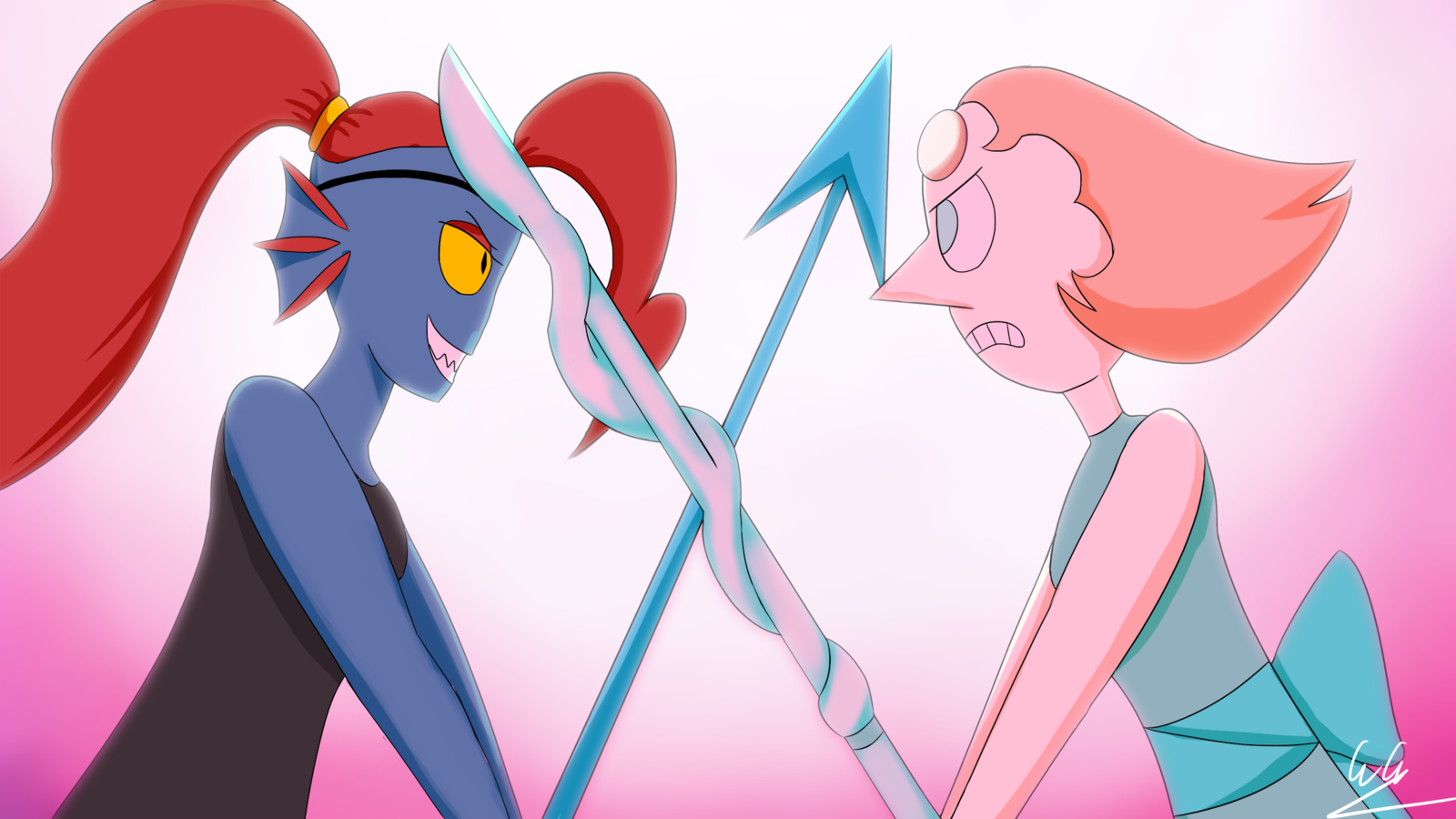 Undertale Pink Mammal Vertebrate Cartoon Fictional - Pearl Steven Universe And Undertale - HD Wallpaper 