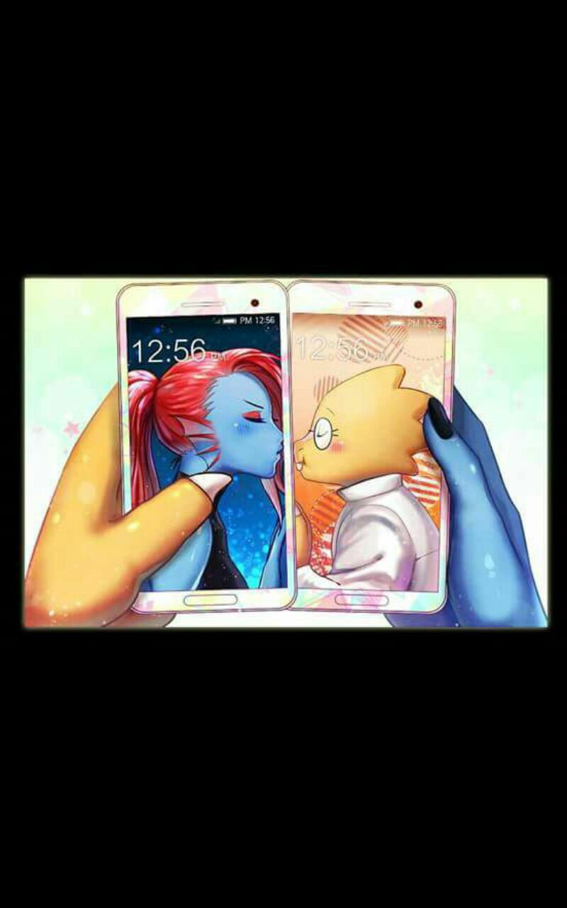 Undertale Undyne And Alphys Fan Art - HD Wallpaper 