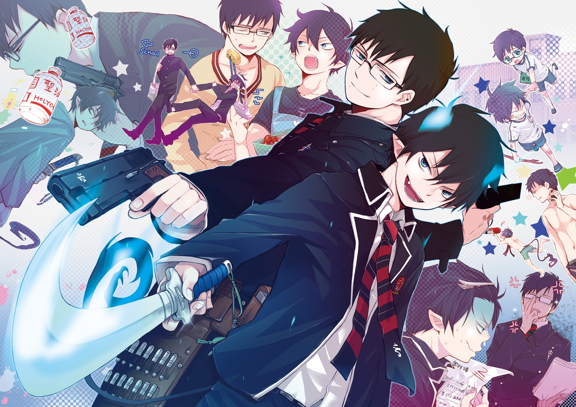 Anime Wallpaper 4k Blue Exorcist - HD Wallpaper 