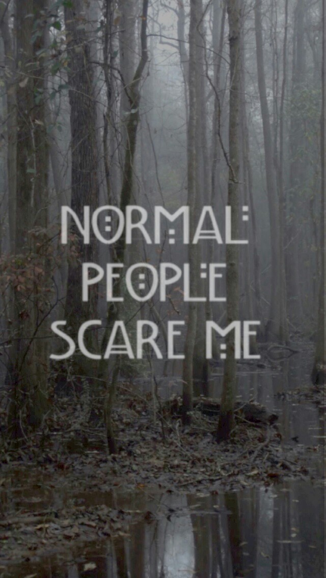 American Horror Story, Wallpaper, And Ahs Image - Normal People Scare Me Background - HD Wallpaper 