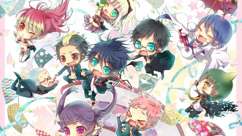 User Uploaded Image - Blue Exorcist Background Chibi - HD Wallpaper 
