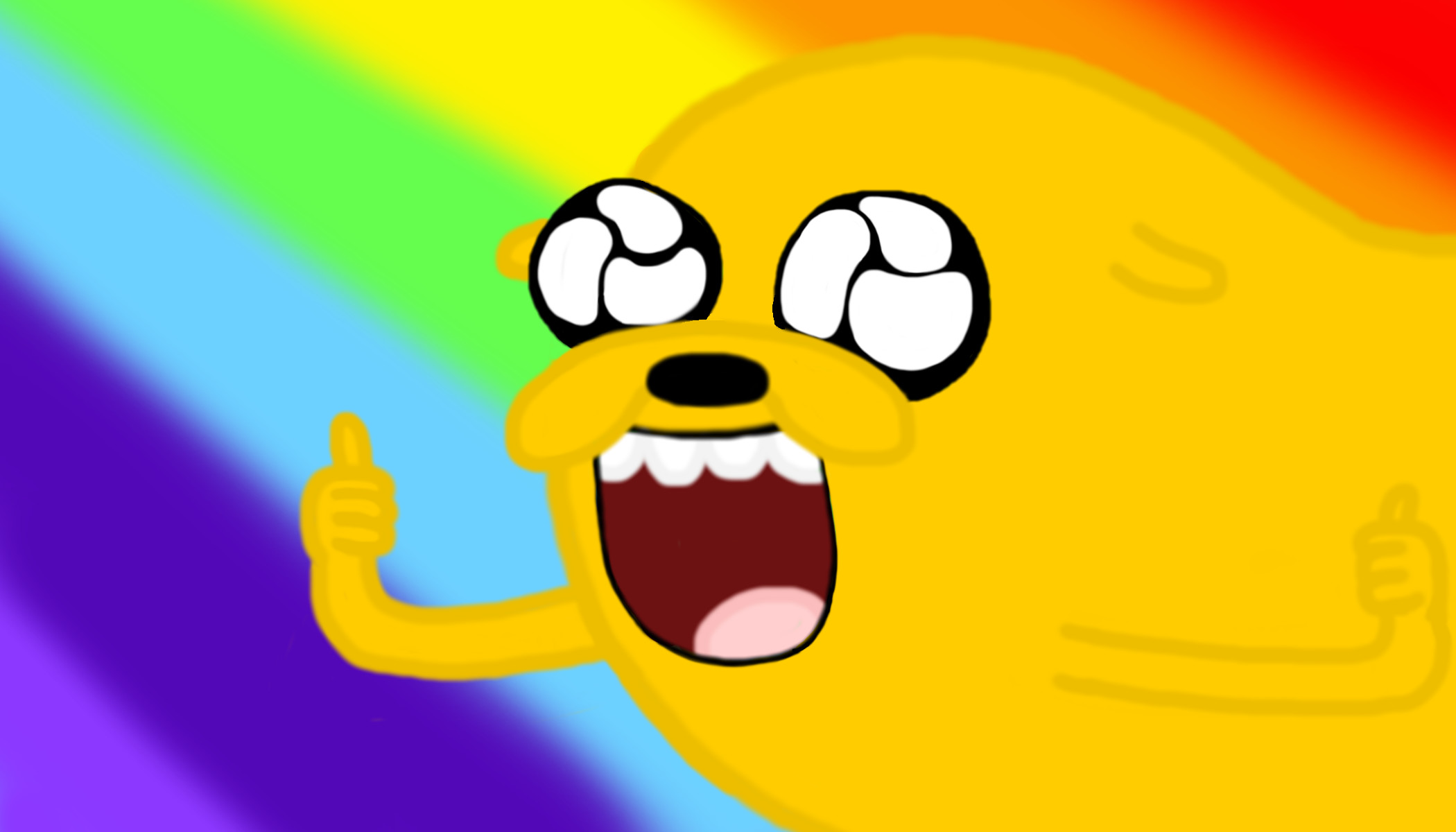 Terrific Super Adventure Time Hd Wallpaper Thumbs Up - Adventure Time Jake Thumbs Up - HD Wallpaper 