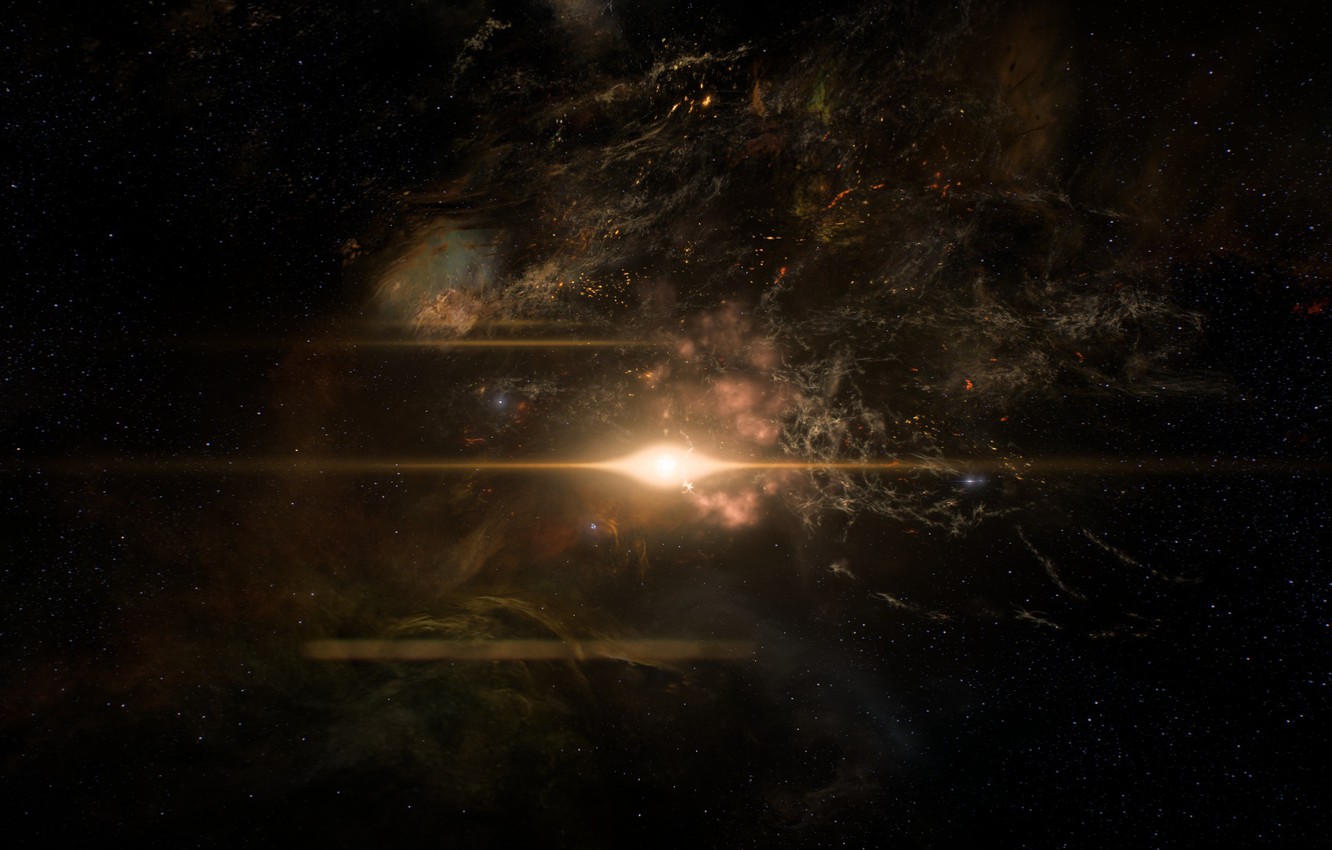 Photo Wallpaper Space, Star, Andromeda, Mass Effect - Universe - HD Wallpaper 
