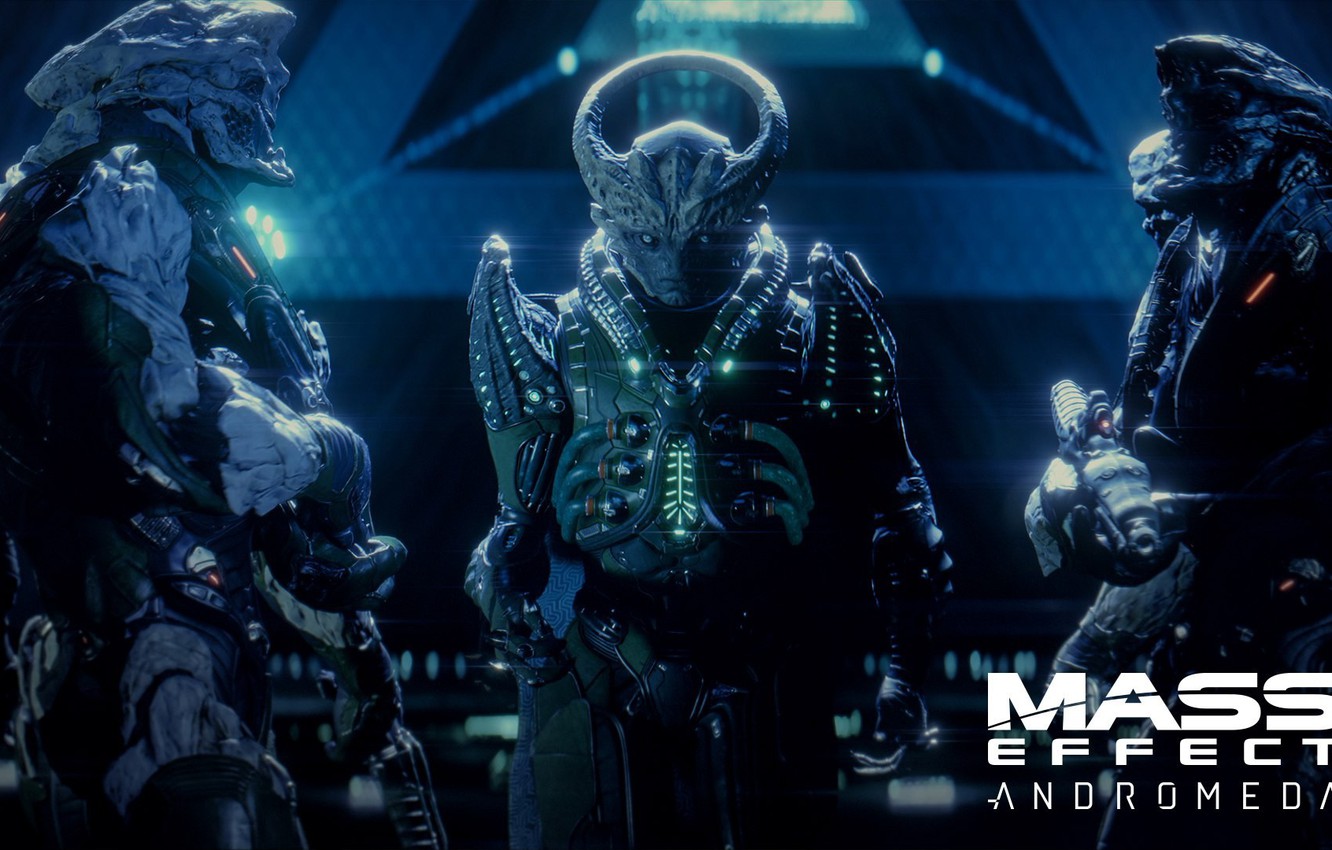 Photo Wallpaper Gun, Game, Weapon, Alien, Mass Effect, - Mass Effect 3 - HD Wallpaper 