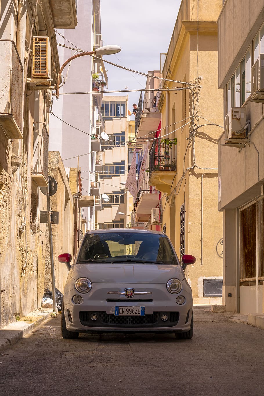 Italy, Trapani, 500, Abarth, Sicily, Car, Fiat, Mode - Grande Punto Evo Abarth - HD Wallpaper 