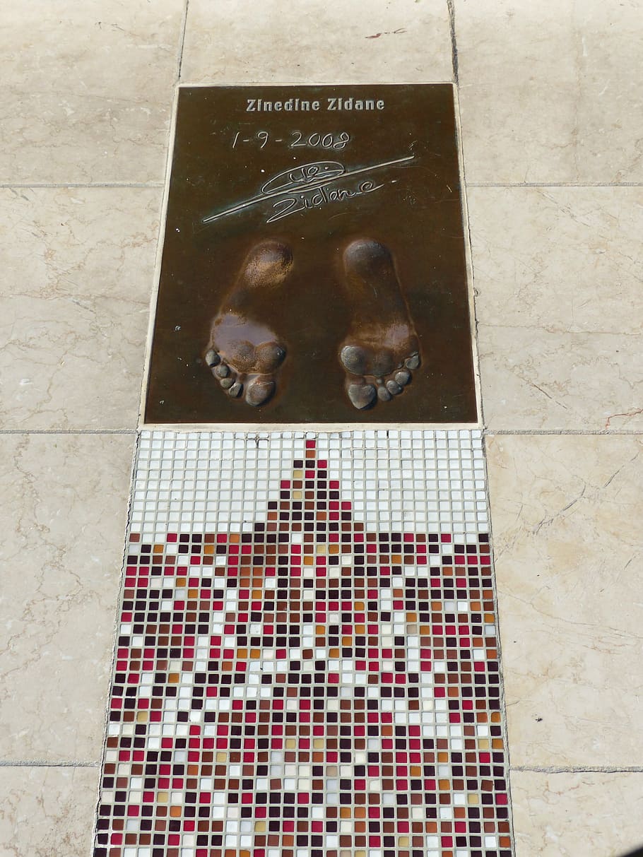 Golden Foot, Footprint, Zinedine Zidane, Award, Football - HD Wallpaper 