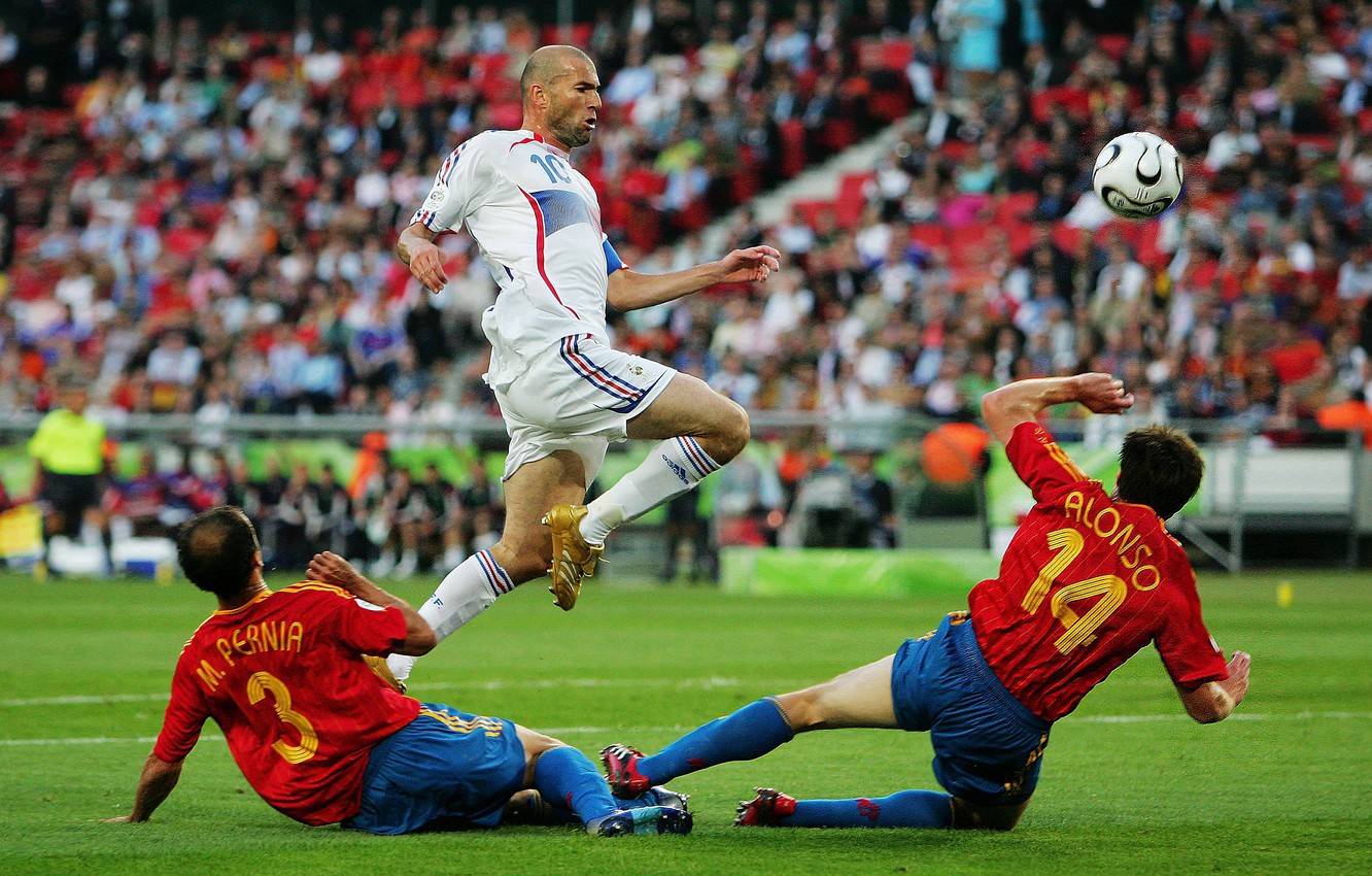 Photo Wallpaper France, Sport, Football, Italy, Legend, - Spain France World Cup 2006 - HD Wallpaper 