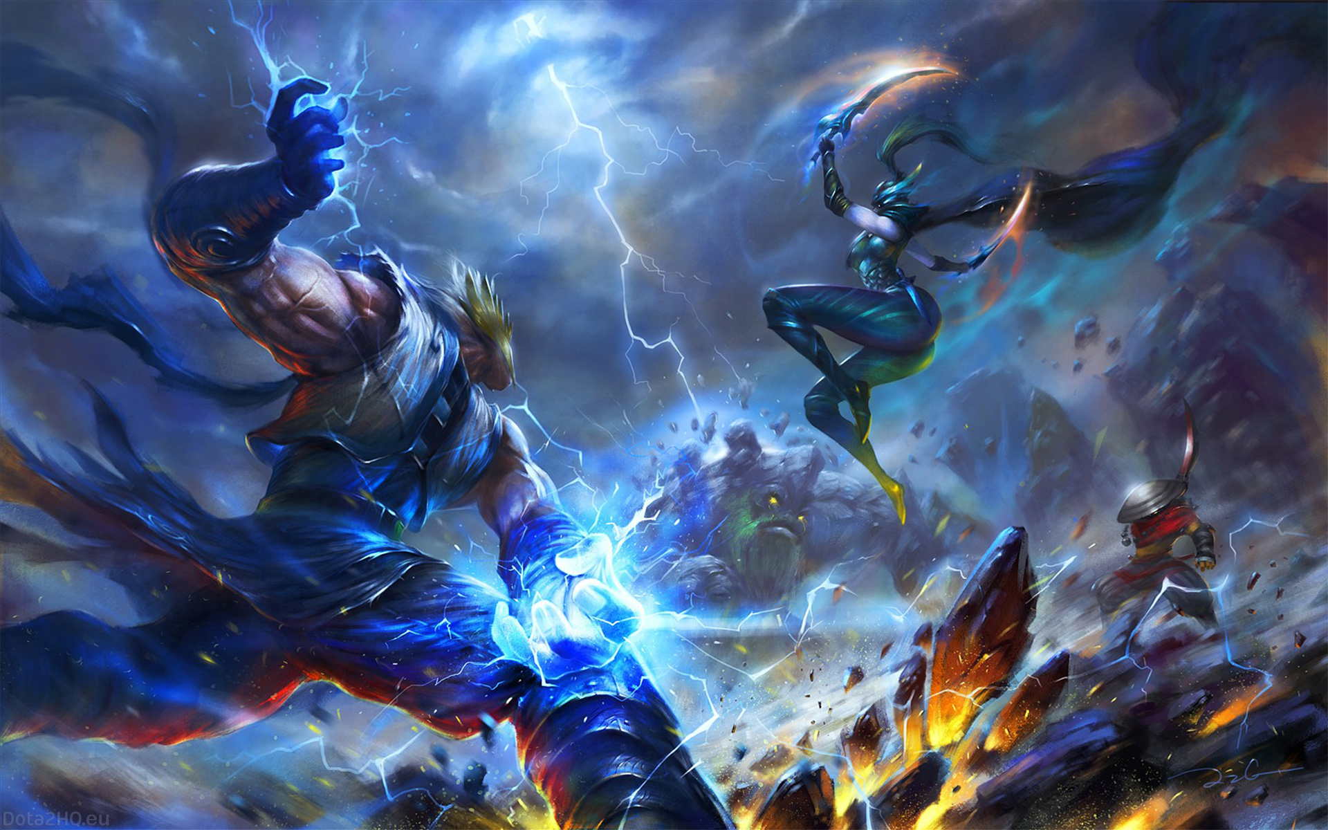 Dota 2 Art Zeus - HD Wallpaper 