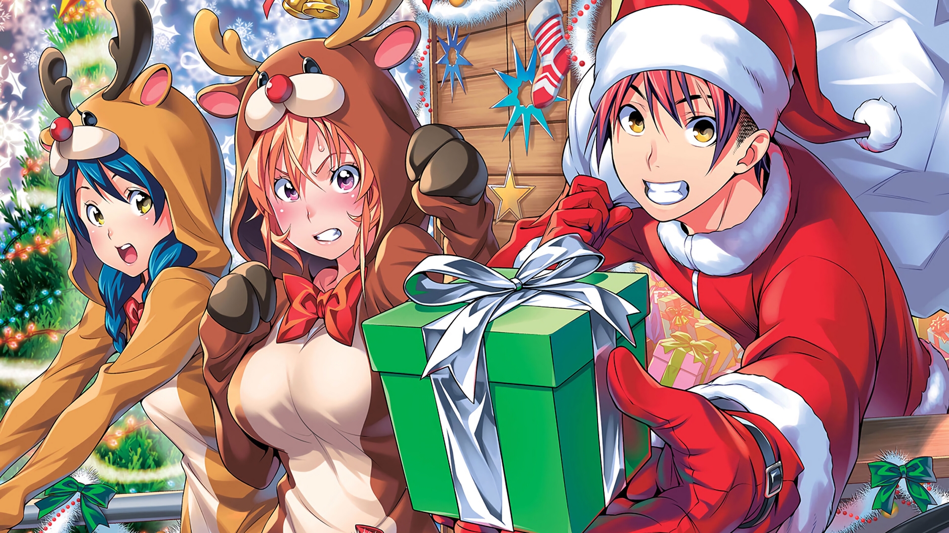 Shokugeki No Soma Christmas - HD Wallpaper 
