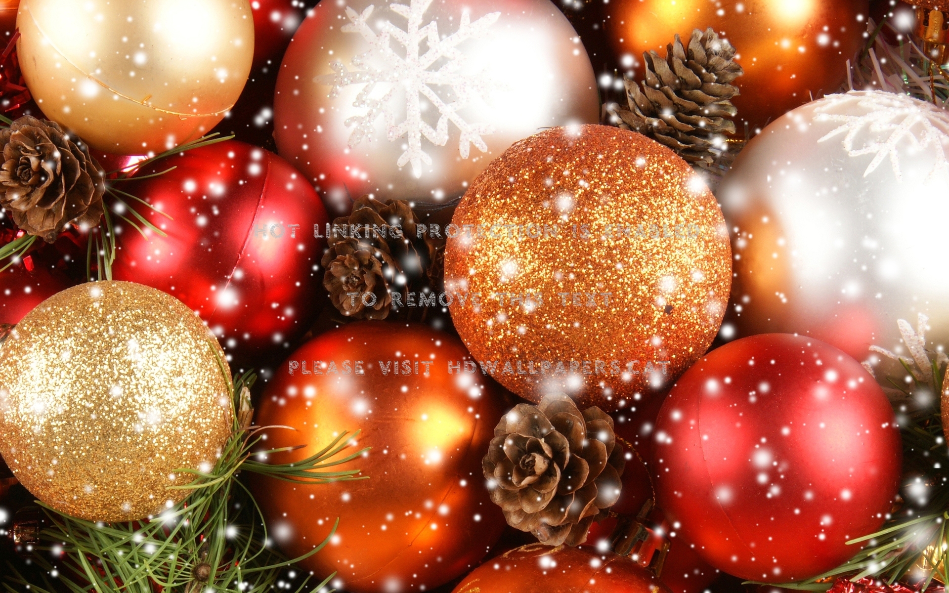 Shiny Ornaments Red Christmas Gold Yule - Lets Get Drunk Christmas - HD Wallpaper 