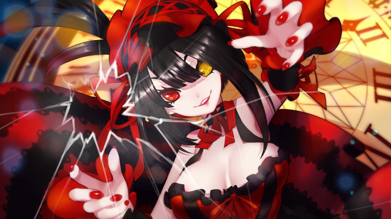 Awesome Kurumi Tokisaki Free Background Id - Date A Live Kurumi Hintergrund - HD Wallpaper 