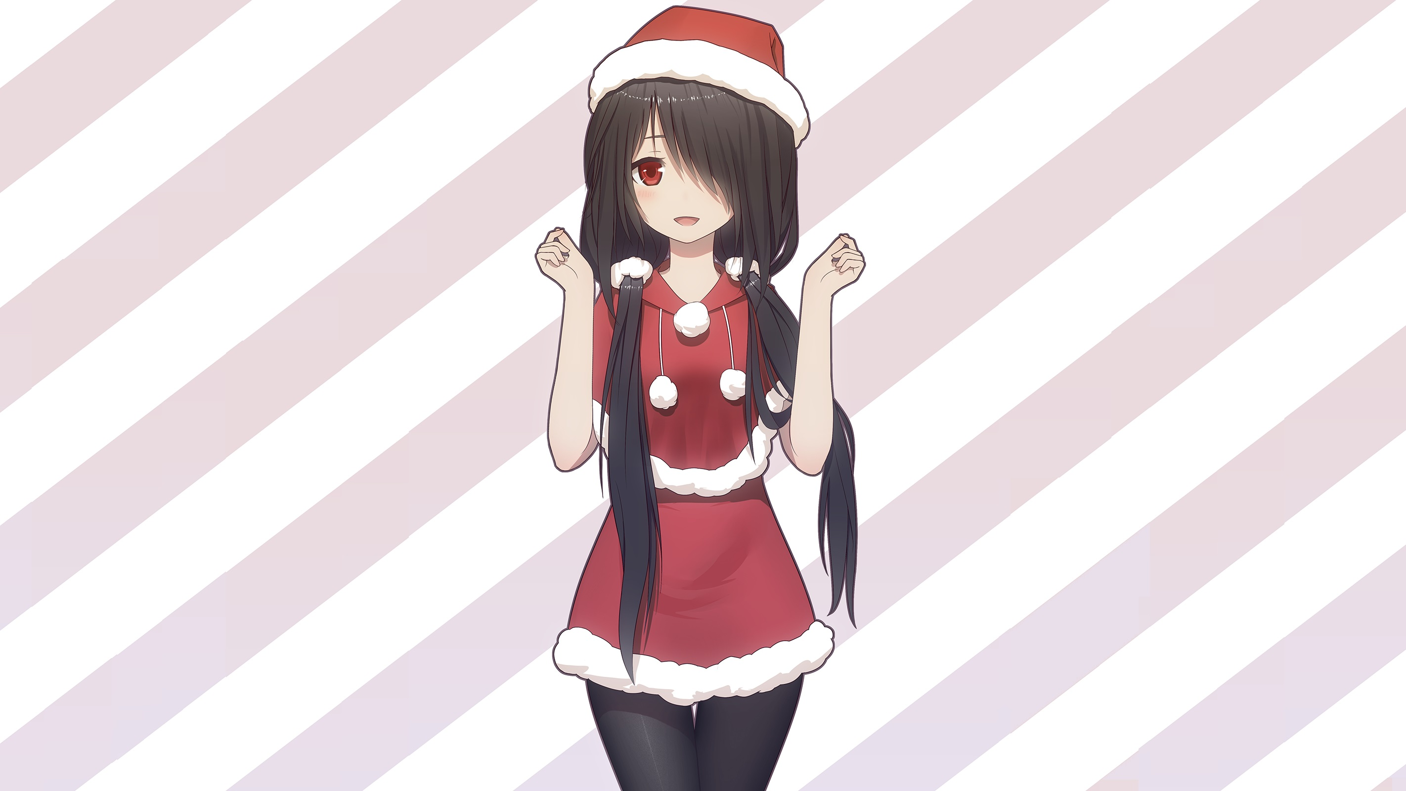 Date A Live Kurumi Christmas - HD Wallpaper 