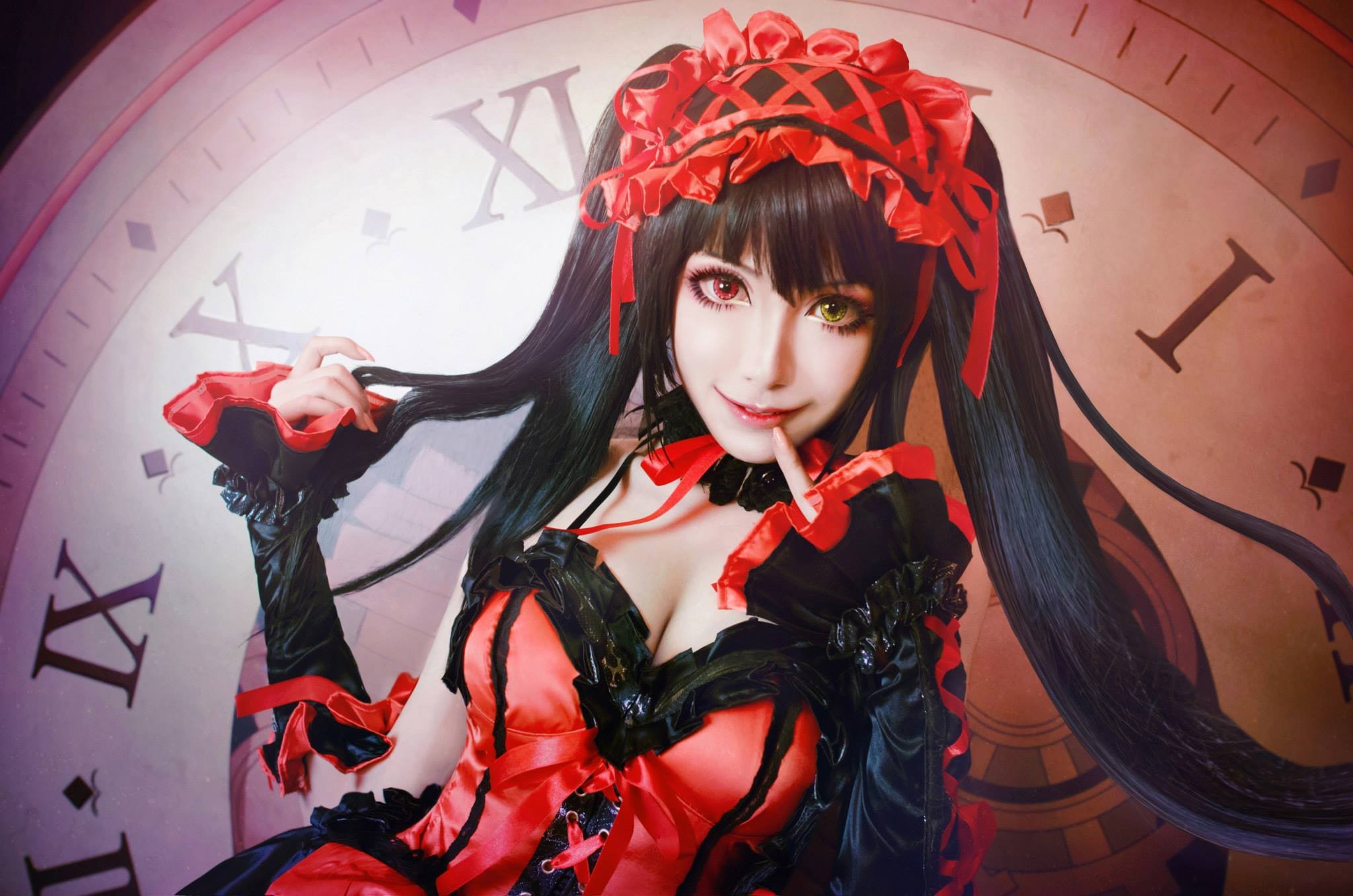 Cosplay Tokisaki Kurumi - HD Wallpaper 