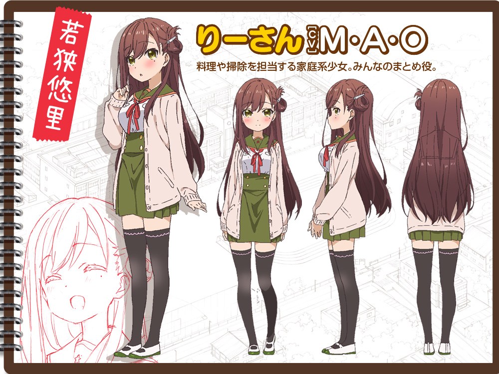 Gakkou Gurashi Anime Character Designsv2 Yuuri Wakasa - Yuri School Live Anime - HD Wallpaper 