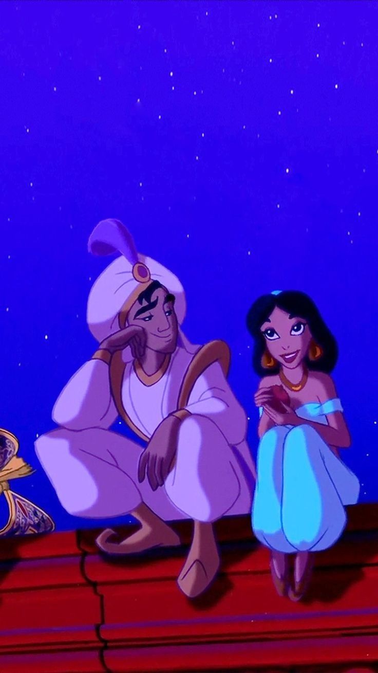 Jasmine And Aladdin - HD Wallpaper 